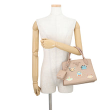 Load image into Gallery viewer, PRADA Robot 2-way Tote Bag Jasmin Flower1BA156 Saffiano LeatherLeather