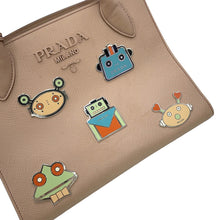 Load image into Gallery viewer, PRADA Robot 2-way Tote Bag Jasmin Flower1BA156 Saffiano LeatherLeather
