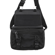 Load image into Gallery viewer, PRADA Re-Nylon Logo Shoulder Bag Black2VD034_2DMH_F0002_V_XOP Nylon Saffiano LeatherLeather