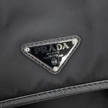 Load image into Gallery viewer, PRADA Re-Nylon Logo Shoulder Bag Black2VD034_2DMH_F0002_V_XOP Nylon Saffiano LeatherLeather