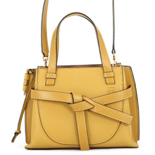 Load image into Gallery viewer, LOEWE Gate Top Handle 2-Way Tote Bag Yellow321.12.Z99 Leather Size Mini