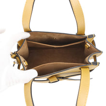 Load image into Gallery viewer, LOEWE Gate Top Handle 2-Way Tote Bag Yellow321.12.Z99 Leather Size Mini