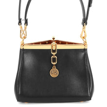 Load image into Gallery viewer, ETRO Vera Shoulder Bag Black Calf Leather Size Small