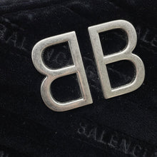 Load image into Gallery viewer, BALENCIAGA BB Reporter ChainShoulder Bag Black526678 Velour Size XS
