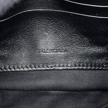 Load image into Gallery viewer, BALENCIAGA BB Reporter ChainShoulder Bag Black526678 Velour Size XS