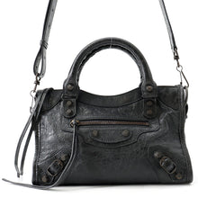 Load image into Gallery viewer, BALENCIAGA City 2way Bag Black806395 Arena Lambskin Size Mini
