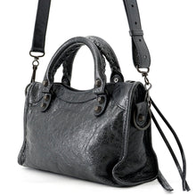 Load image into Gallery viewer, BALENCIAGA City 2way Bag Black806395 Arena Lambskin Size Mini