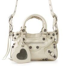 将图像加载到图库查看器中,BALENCIAGA Neo Kagol 2-way Bag White751523 Arena Lambskin Size S
