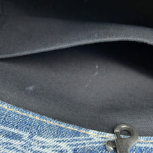 Load image into Gallery viewer, BALENCIAGA Signature BBMonogram 2-way Tote Bag Blue702699 Denim Size Small