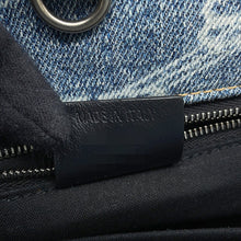 Load image into Gallery viewer, BALENCIAGA Signature BBMonogram 2-way Tote Bag Blue702699 Denim Size Small