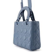 Load image into Gallery viewer, Dior Lady Dior Ultra Matte Cannage 2-way Bag Denim BlueM0538ILOI_M94B Leather Size Small