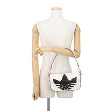 Load image into Gallery viewer, GUCCI Adidas collaboration Horsebit Shoulder Bag White/Black722009 Leather