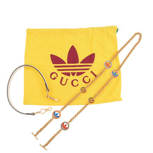 Load image into Gallery viewer, GUCCI Adidas collaboration Horsebit Shoulder Bag White/Black722009 Leather