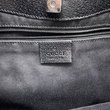 将图像加载到图库查看器中,GUCCI GG Canvas Tote Bag Black113015 Canvas Leather