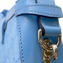 Load image into Gallery viewer, GUCCI Moonside Shoulder Bag Light Blue786035 Leather Canvas
