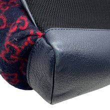 Load image into Gallery viewer, GUCCI GG Wool Backpack Navy/Red598184 GG wool
