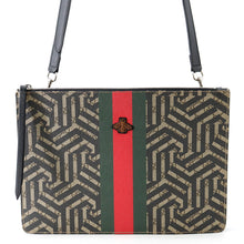 Load image into Gallery viewer, GUCCI GG Kaleido Shoulder Bag Khaki/Green/Red429004 PVC Leather