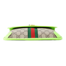 将图像加载到图库查看器中,GUCCI Offdia Crossbody Bag Light Green/Red/Green752597 PVC Leather