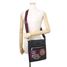 将图像加载到图库查看器中,GUCCI GG Supreme Shoulder Bag Black/Blue/Red474137 PVC Leather