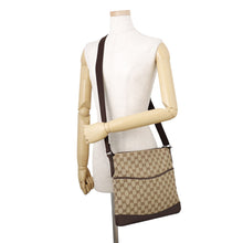 将图像加载到图库查看器中,GUCCI GG Canvas Shoulder Bag Brown145857 Canvas Leather