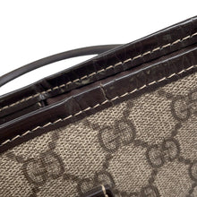 将图像加载到图库查看器中,GUCCI GG Supreme Tote Bag Beige/Brown197953 PVC Patent Leather