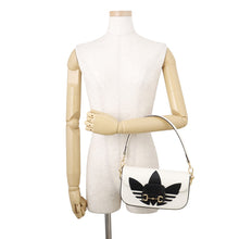 将图像加载到图库查看器中,GUCCI Adidas Collaboration Shoulder Bag Black/White722009 Leather