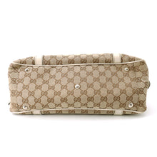 将图像加载到图库查看器中,GUCCI GG Canvas Tote Bag Beige/White232958 Canvas Leather