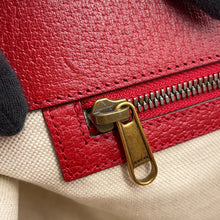Load image into Gallery viewer, GUCCI Byadella 2-way Tote Bag Red/Multicolor630358 Leather Canvas