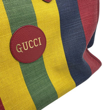 Load image into Gallery viewer, GUCCI Byadella 2-way Tote Bag Red/Multicolor630358 Leather Canvas