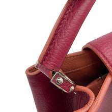 Load image into Gallery viewer, LOUIS VUITTON Capucines Bordeaux/Salmon Pink Parnassea Size MM