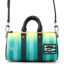 将图像加载到图库查看器中,LOUIS VUITTON Keepall Green/YellowM59949 Damier stripe Size XS