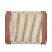 Load image into Gallery viewer, CELINE Triomphe Compact Wallet Natural/Tan10D782DB2.02NT Calf Leather/Canvas