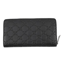 Load image into Gallery viewer, GUCCI Guccissima Zip Around Wallet Black473928 CWC1N 1000 Leather