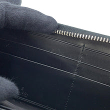 Load image into Gallery viewer, GUCCI Guccissima Zip Around Wallet Black473928 CWC1N 1000 Leather