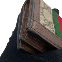 Load image into Gallery viewer, GUCCI Ophidia GG Card Case Wallet Brown/Beige/Green523155 96IWG 8745 GG Supreme/Leather