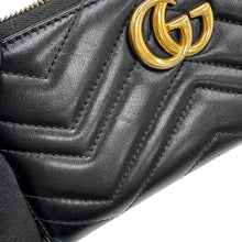 Load image into Gallery viewer, GUCCI GG Marmont Zip-Around Wallet Black443123 DTD1T 1000 Leather