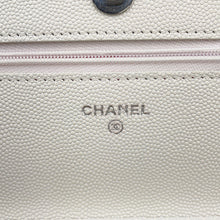 将图像加载到图库查看器中,CHANEL Matelasse Chain wallet WhiteAP3709 Caviar Leather