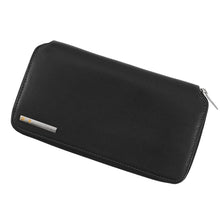Load image into Gallery viewer, CARTIER Cloth Santos Zip Wallet BlackL3000942 Leather