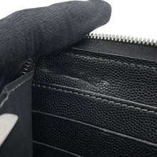 Load image into Gallery viewer, CARTIER Cloth Santos Zip Wallet BlackL3000942 Leather