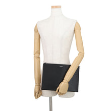 Load image into Gallery viewer, SAINT LAURENT PARIS Mini Zip Tablet Sleeve Clutch Bag Black397294BTY0N1000 Leather