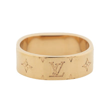 Load image into Gallery viewer, LOUIS VUITTON Ring Nanogram Size S GoldM00210 Metal