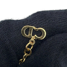 Load image into Gallery viewer, Dior Logo heart Necklace Gold Metal Rhinestone