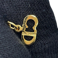 Load image into Gallery viewer, Dior Logo heart Necklace Gold Metal Rhinestone