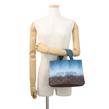 Load image into Gallery viewer, LOUIS VUITTON Shopper Tote BlueM28027 Monogram Pigment Size MINI