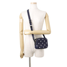 Load image into Gallery viewer, BURBERRY TB logo Shoulder Bag Blue Denim Leather