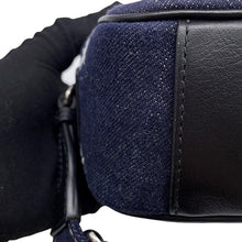 Load image into Gallery viewer, BURBERRY TB logo Shoulder Bag Blue Denim Leather