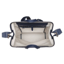 将图像加载到图库查看器中,GOYARD Sisal Bread Backpack Navy BlueCISALPMMLTY12CL12P PVC Leather