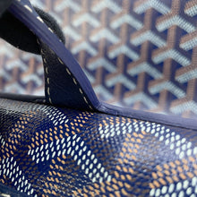 将图像加载到图库查看器中,GOYARD Sisal Bread Backpack Navy BlueCISALPMMLTY12CL12P PVC Leather