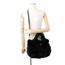 Load image into Gallery viewer, TOD’S Handbag Black Fur Genuine Leather