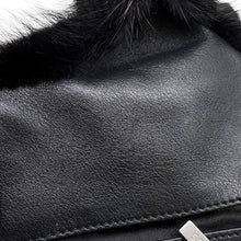 Load image into Gallery viewer, TOD’S Handbag Black Fur Genuine Leather